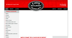 Desktop Screenshot of cavobuilderssupplies.com