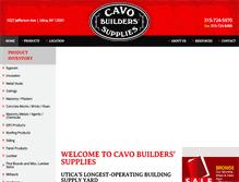 Tablet Screenshot of cavobuilderssupplies.com
